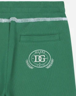 Jersey shorts with contrasting stitching and DG logo