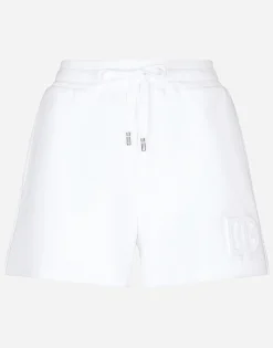 Jersey shorts with embossed DG logo