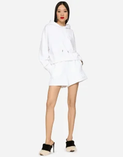 Jersey shorts with embossed DG logo