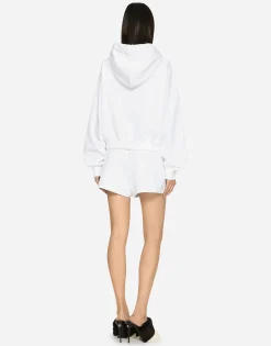 Jersey shorts with embossed DG logo