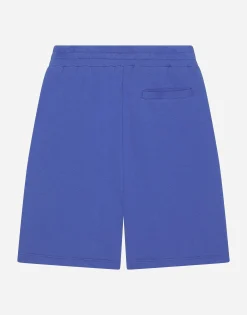 Jersey shorts with logo tag