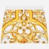 Jersey skirt with yellow majolica print