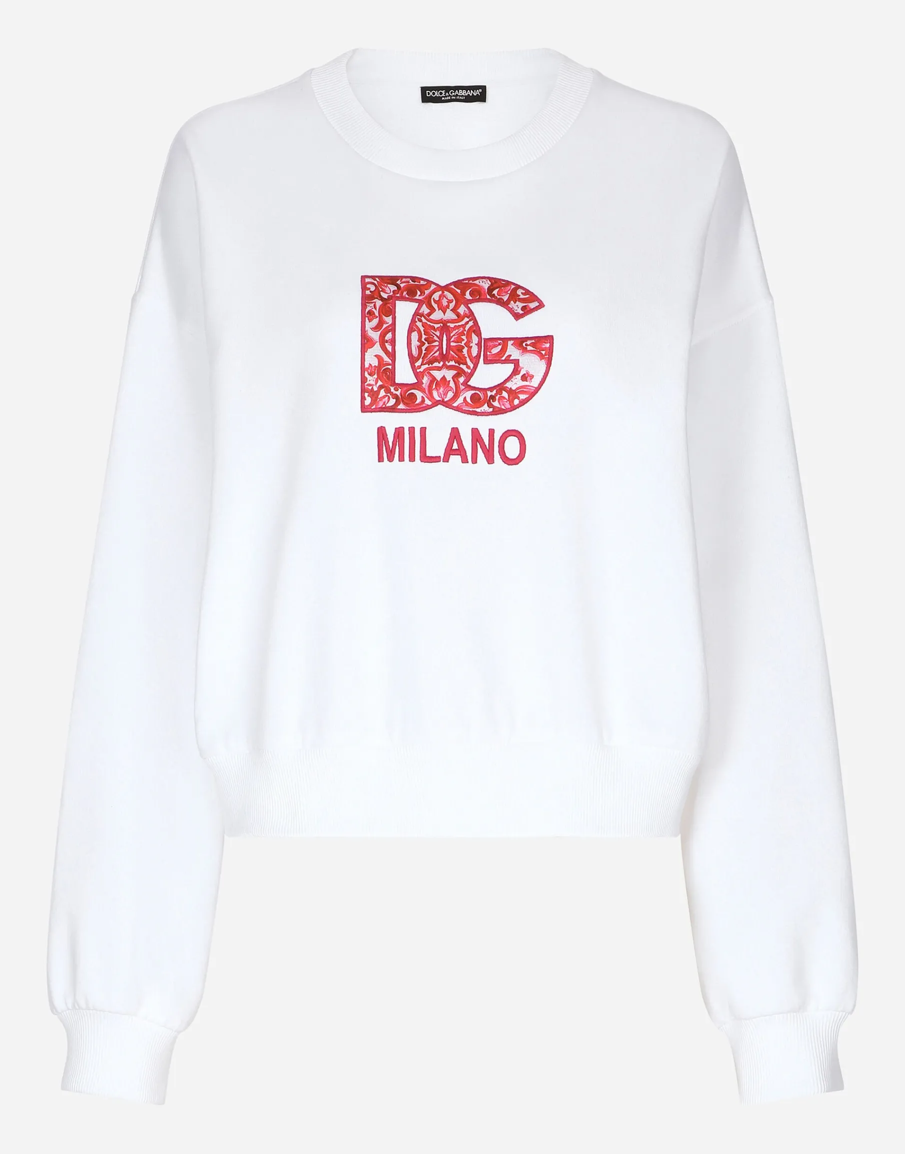 Jersey sweatshirt with DG patch