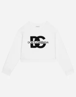 Jersey sweatshirt with DG logo