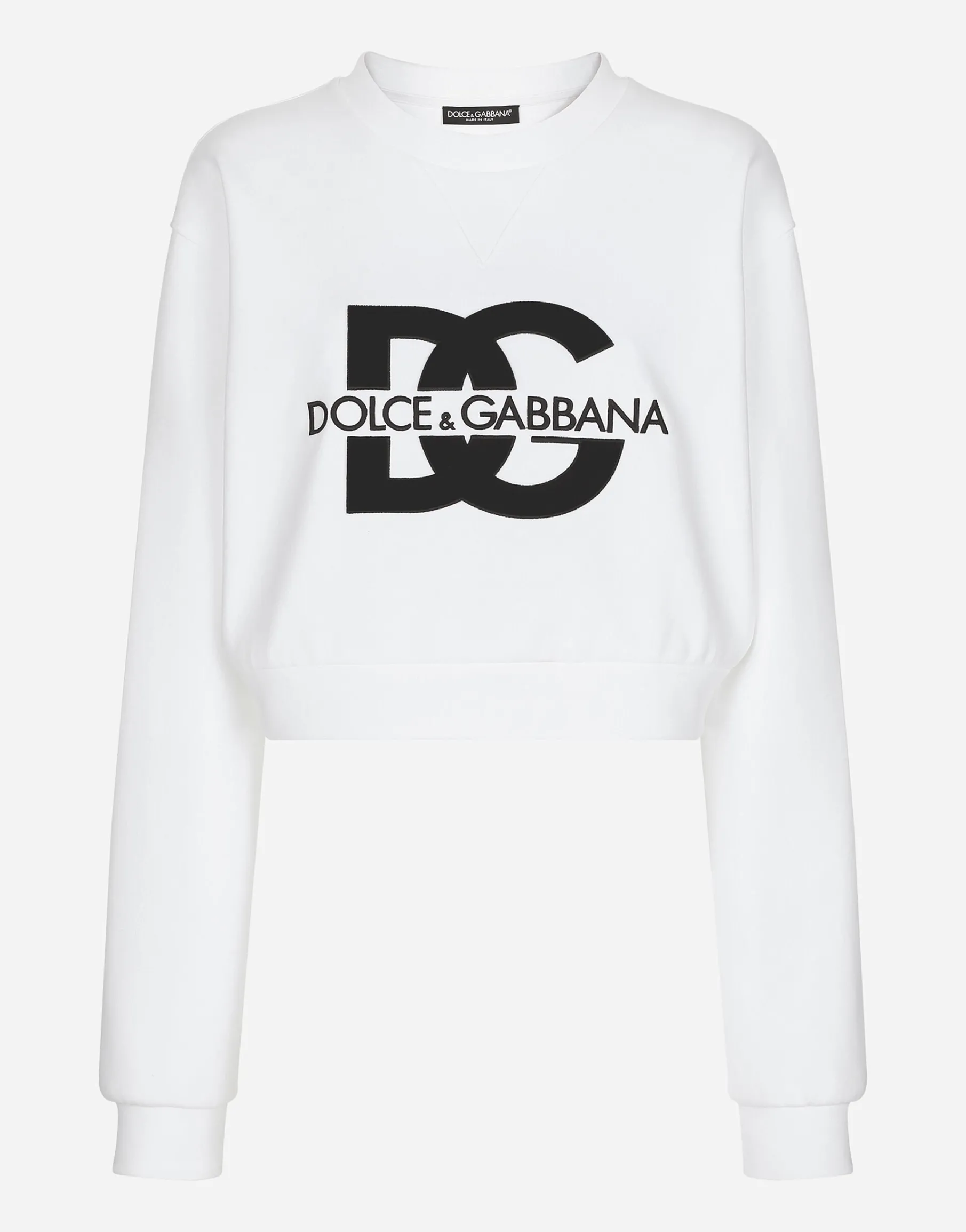 Jersey sweatshirt with DG logo embroidery