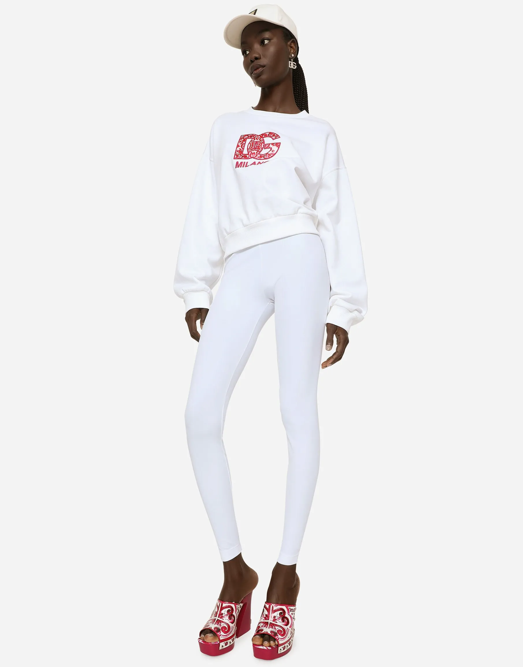 Jersey sweatshirt with DG patch
