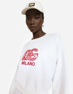 Jersey sweatshirt with DG patch