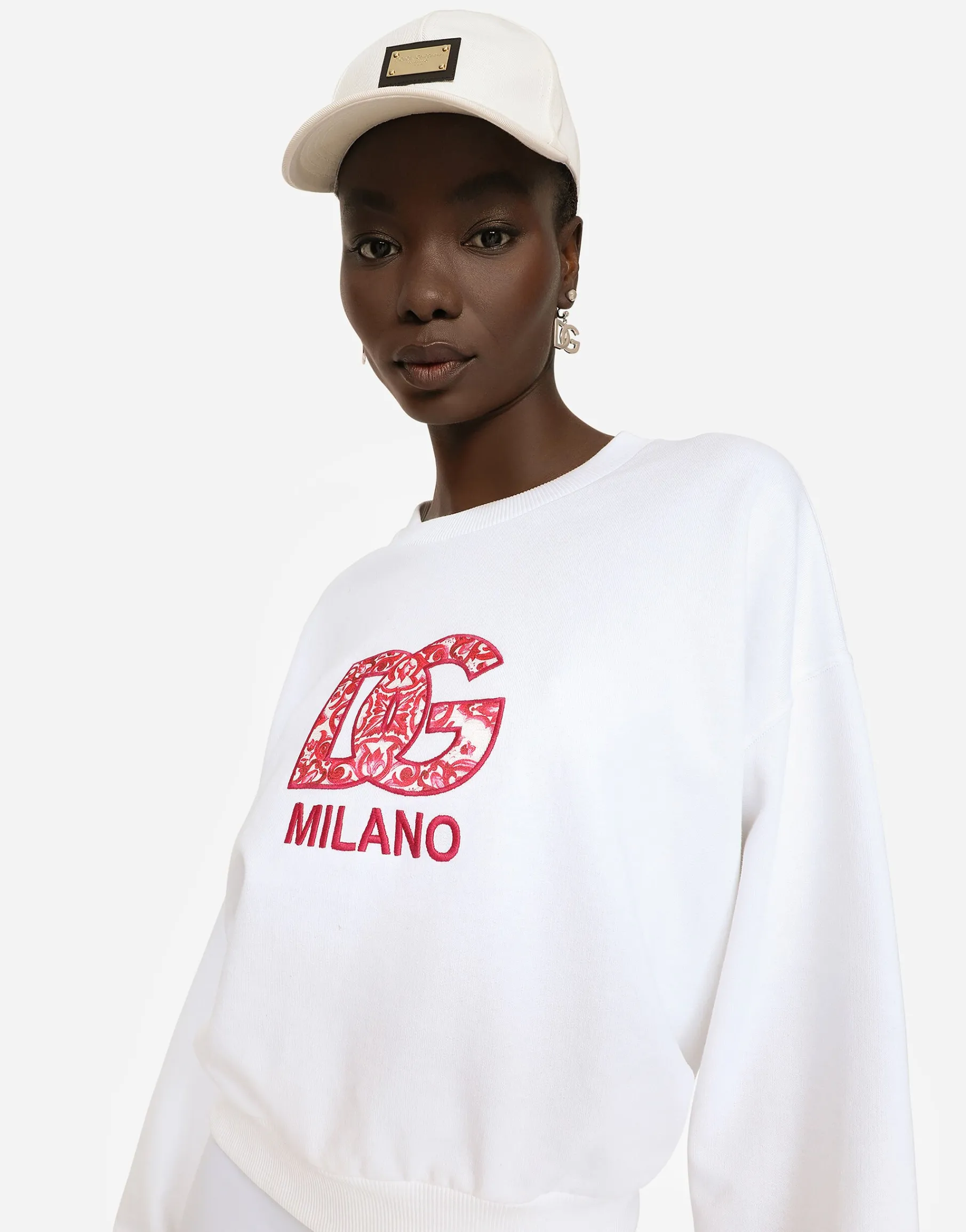 Jersey sweatshirt with DG patch