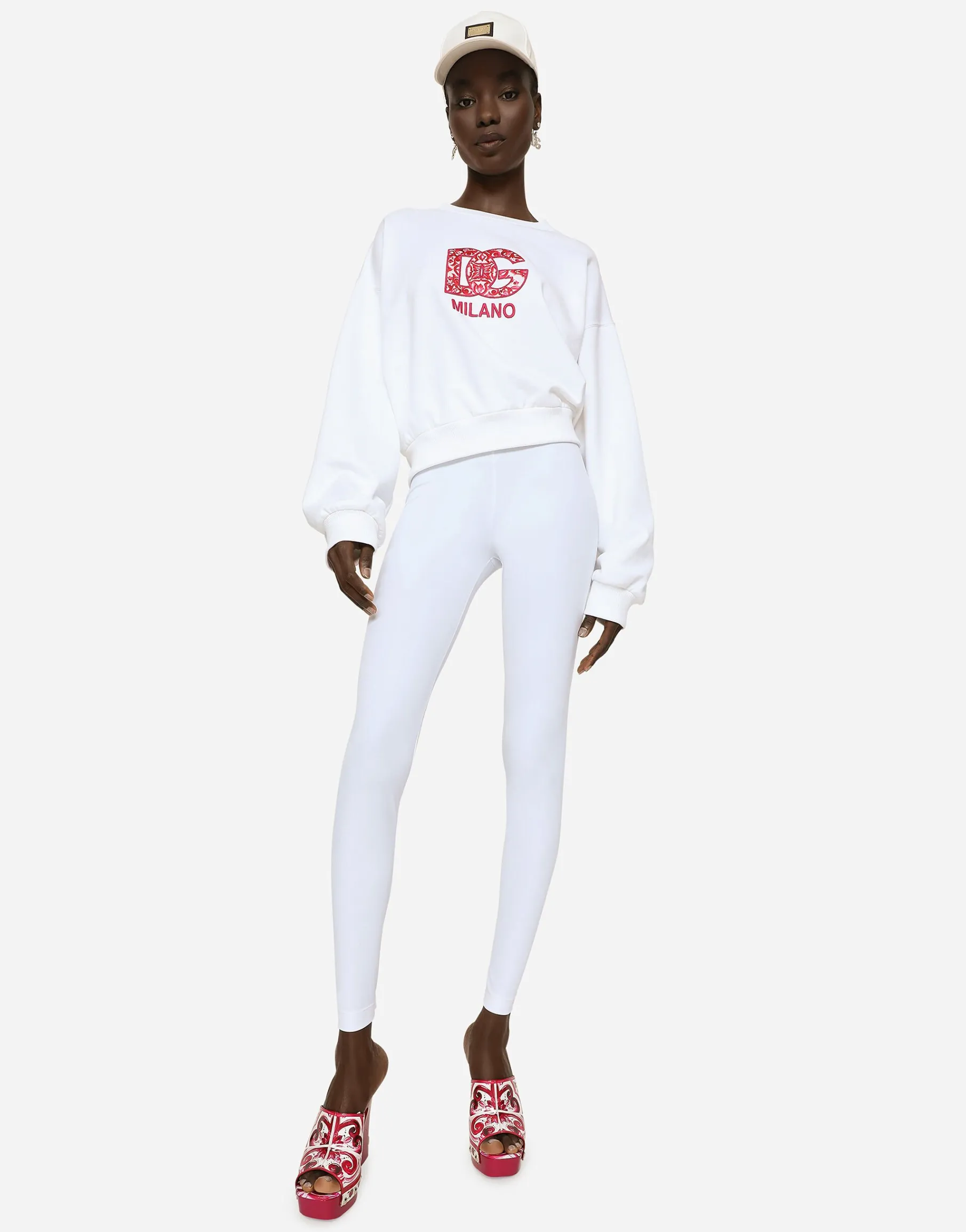 Jersey sweatshirt with DG patch