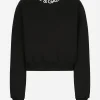 Jersey sweatshirt with Dolce&Gabbana logo embroidery