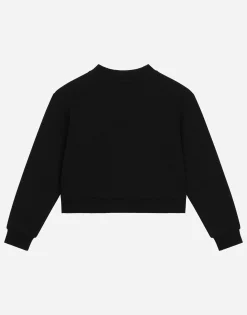 Jersey sweatshirt with Dolce&Gabbana logo