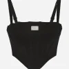 Jersey top with straps and the Dolce&Gabbana tag