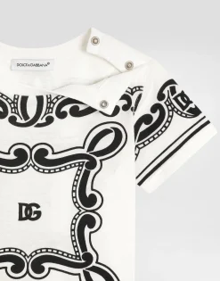 Jersey T-shirt with bandanna print