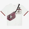 Jersey T-shirt with belt-bag print