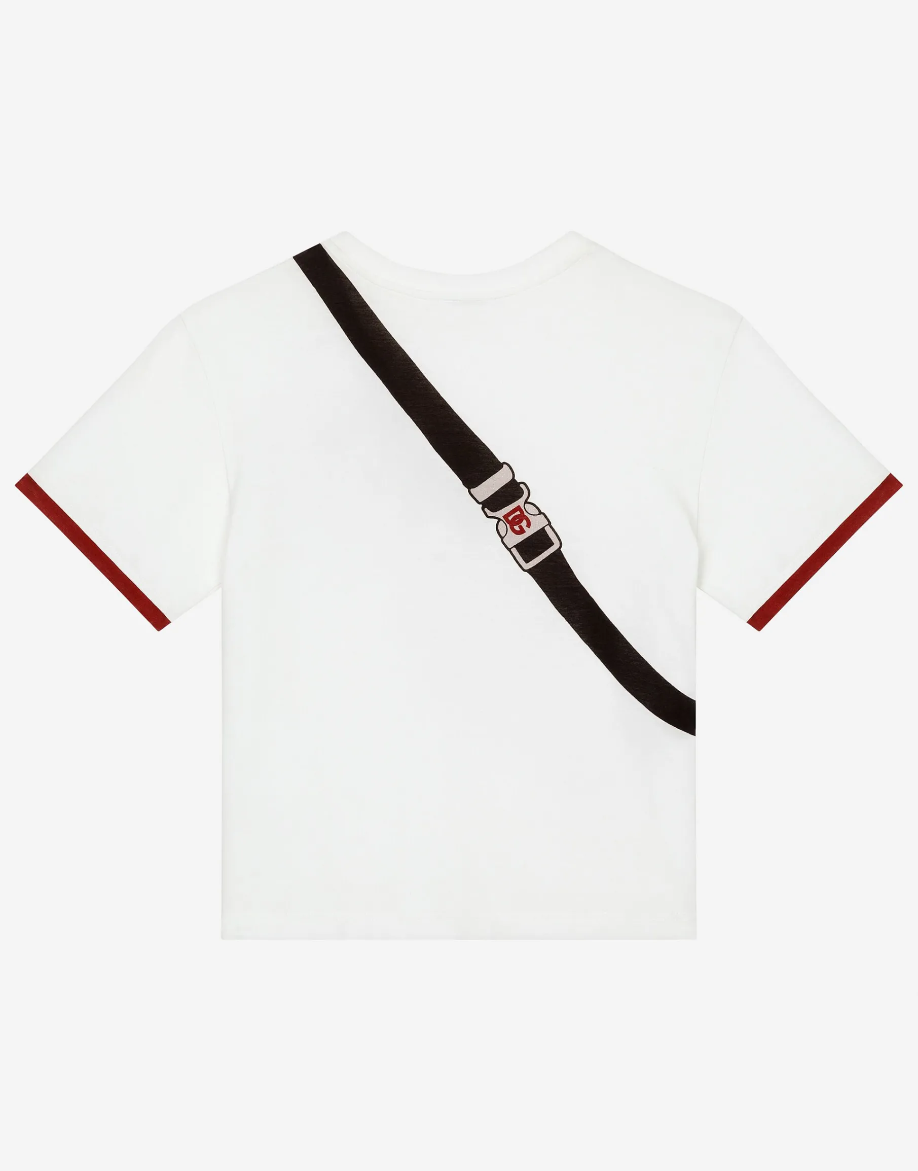 Jersey T-shirt with belt-bag print