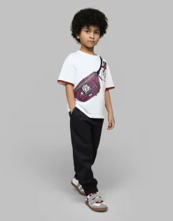 Jersey T-shirt with belt-bag print