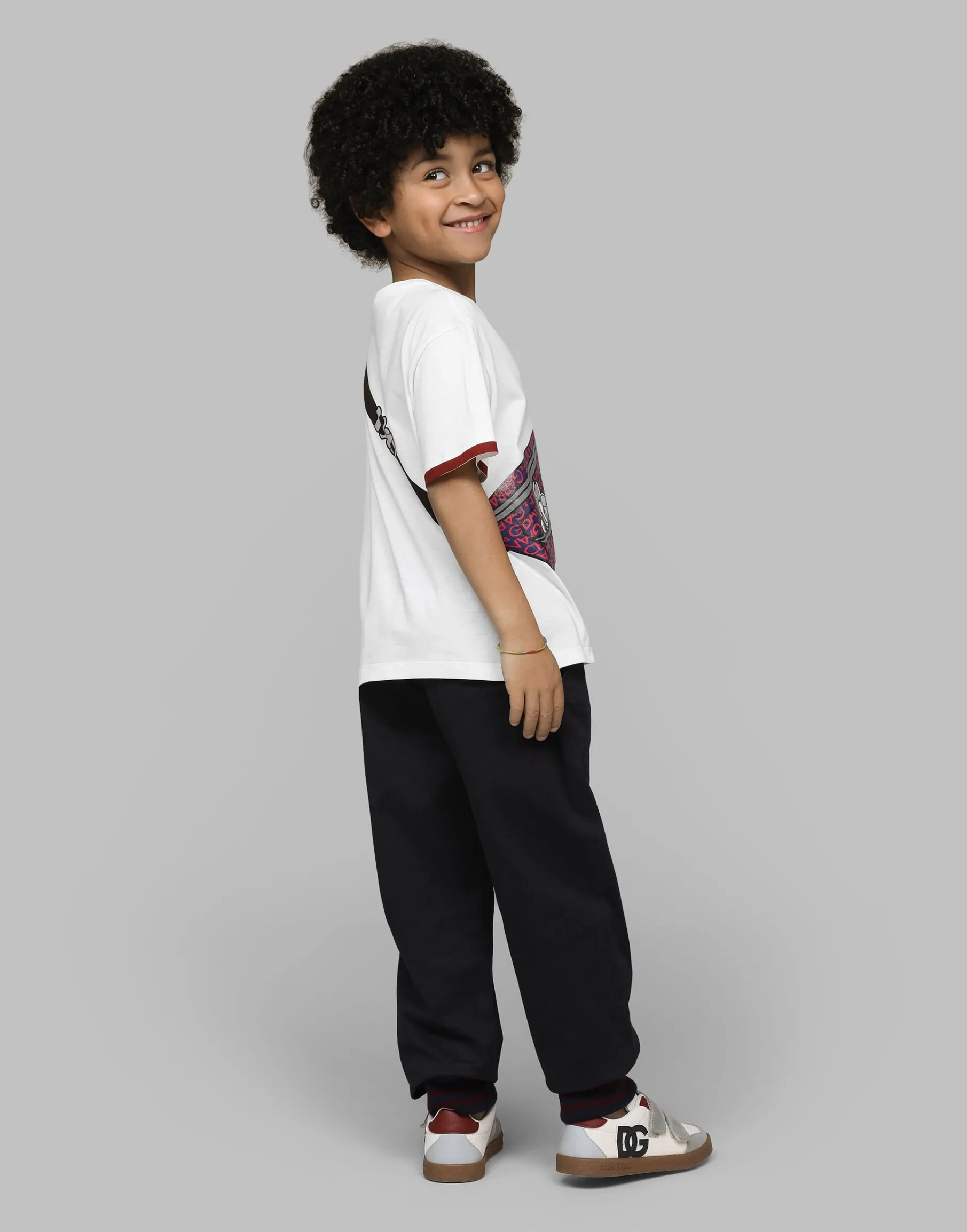 Jersey T-shirt with belt-bag print