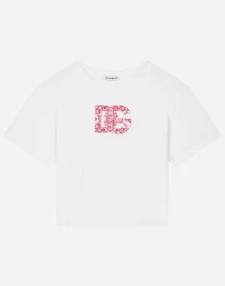 Jersey T-shirt with DG logo print
