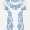 Jersey T-shirt with DG logo and lace inserts