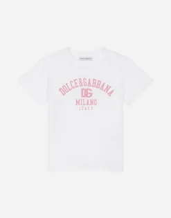 Jersey T-shirt with DG logo print