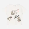 Jersey T-shirt with DG logo and leopard