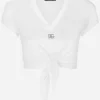 Jersey T-shirt with DG logo and knot detail