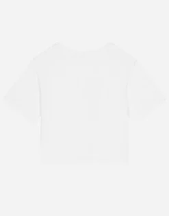 Jersey T-shirt with DG logo and bow