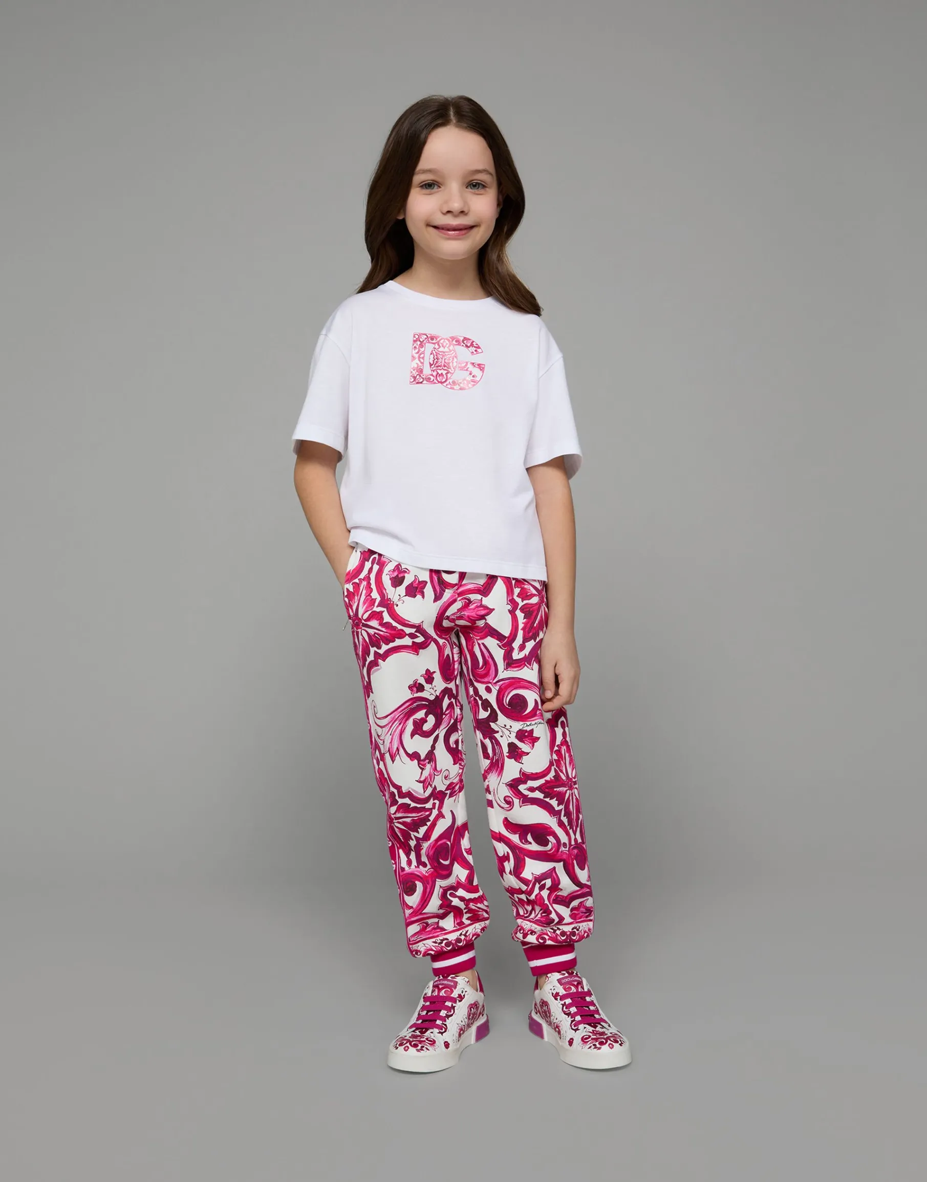 Jersey T-shirt with DG logo print
