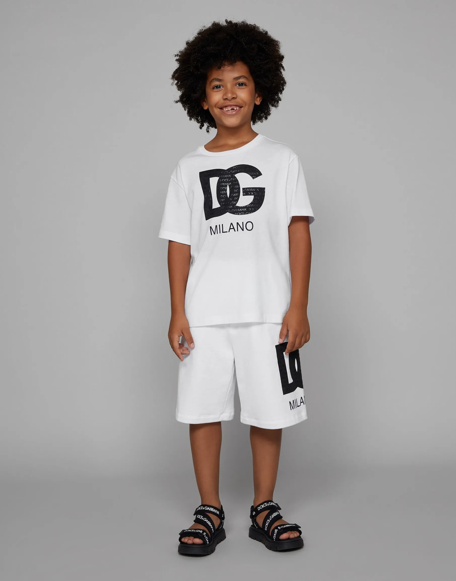 Jersey T-shirt with DG logo print