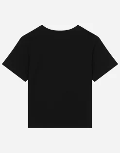 Jersey T-shirt with DG logo print