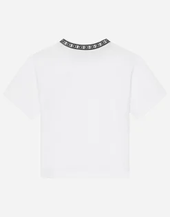 Jersey T-shirt with DG logo embroidery