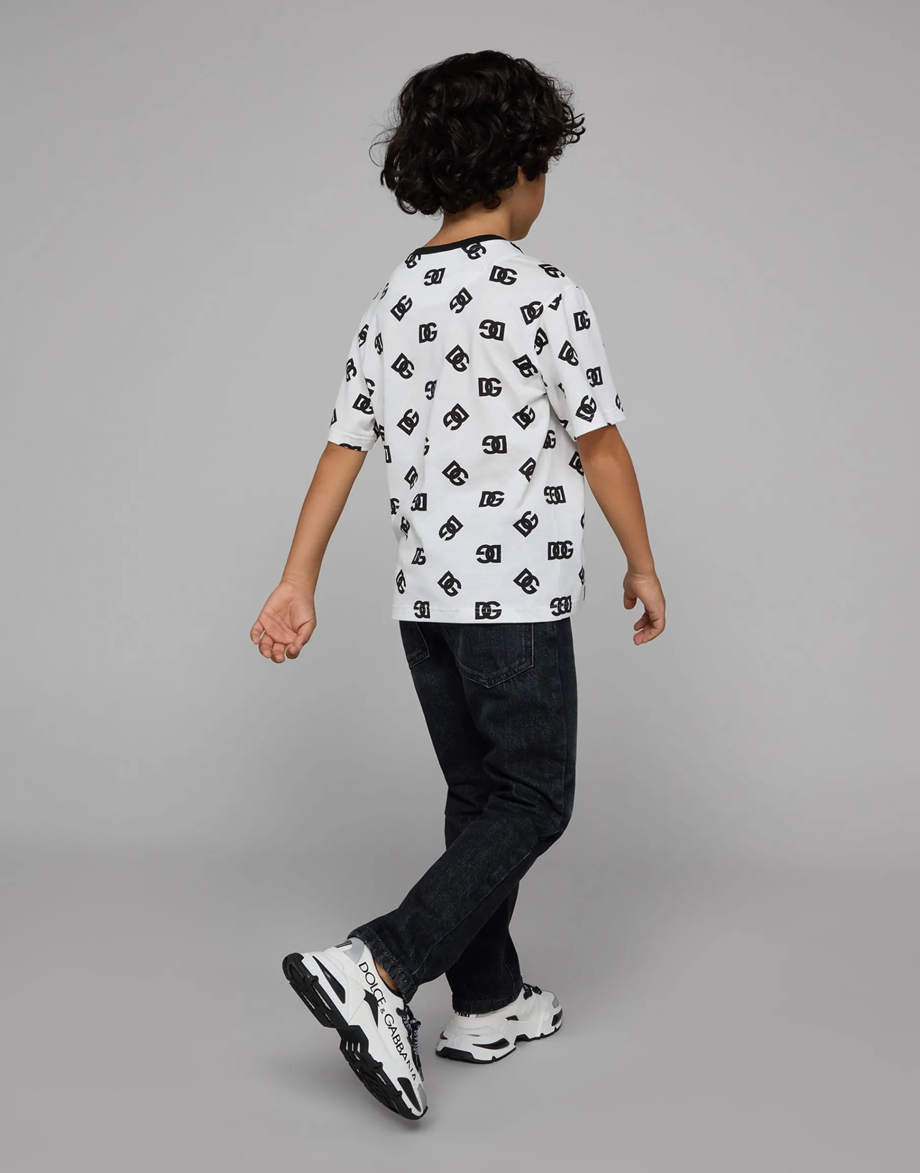 Jersey T-shirt with DG logo print