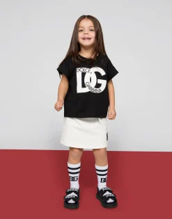 Jersey T-shirt with DG maxi-logo