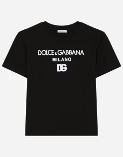 Jersey T-shirt with DG Milano logo