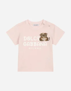 Jersey T-shirt with Dolce&Gabbana logo