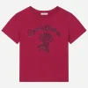Jersey T-shirt with Dolce&Gabbana logo and rose
