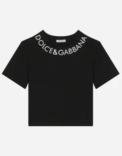 Jersey T-shirt with Dolce&Gabbana logo