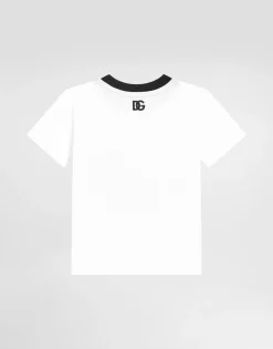 Jersey T-shirt with Dolce&Gabbana logo