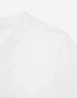 Jersey T-shirt with flocked Dolce&Gabbana detail