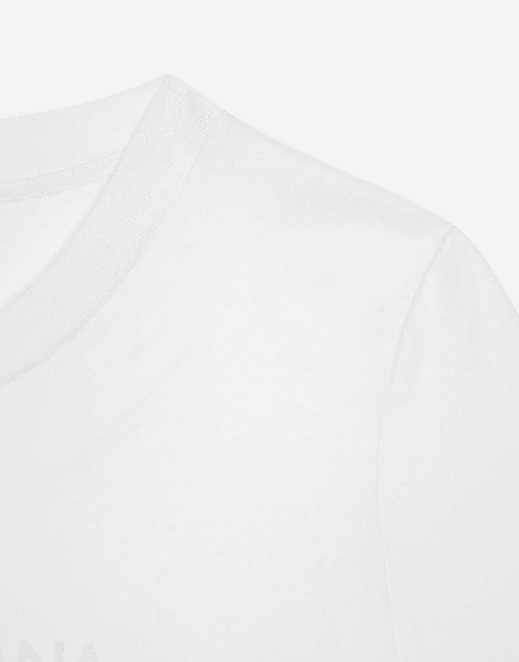 Jersey T-shirt with flocked Dolce&Gabbana detail