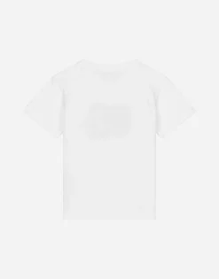 Jersey T-shirt with floral DG print