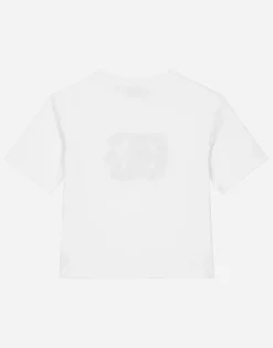 Jersey T-shirt with floral DG print
