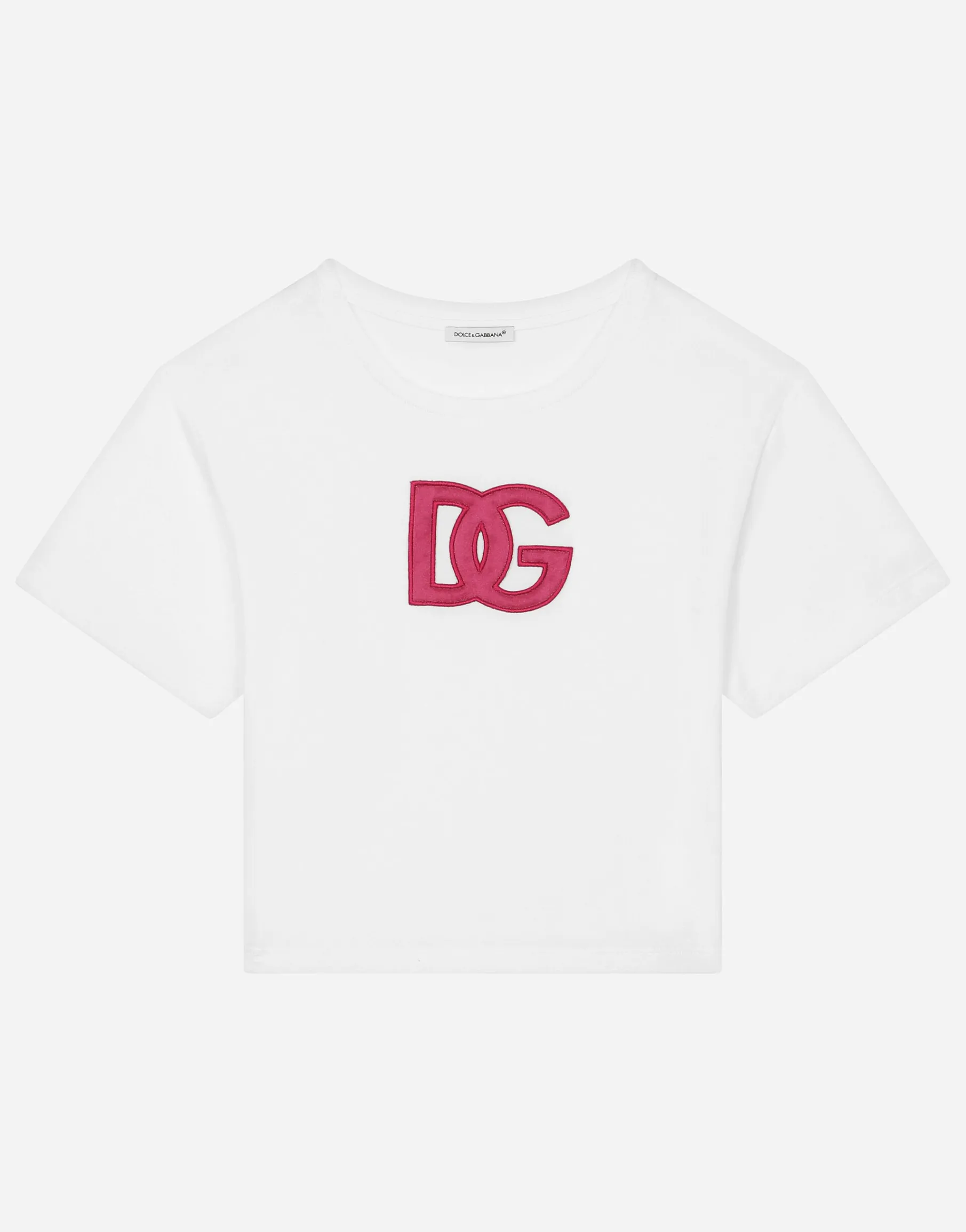 Jersey T-shirt with logo patch