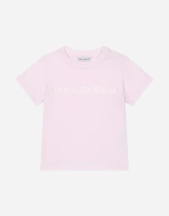 Jersey T-shirt with logo print