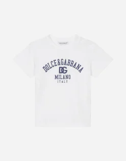 Jersey T-shirt with logo print