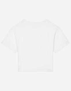 Jersey T-shirt with logo patch