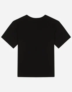 Jersey T-shirt with logo print