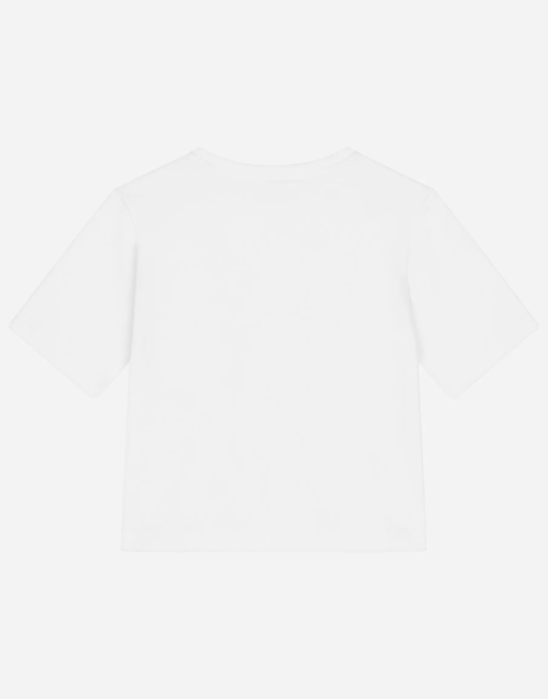 Jersey T-shirt with logo print and rose patch