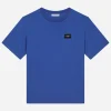 Jersey T-shirt with logo tag