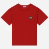 Jersey T-shirt with logo tag